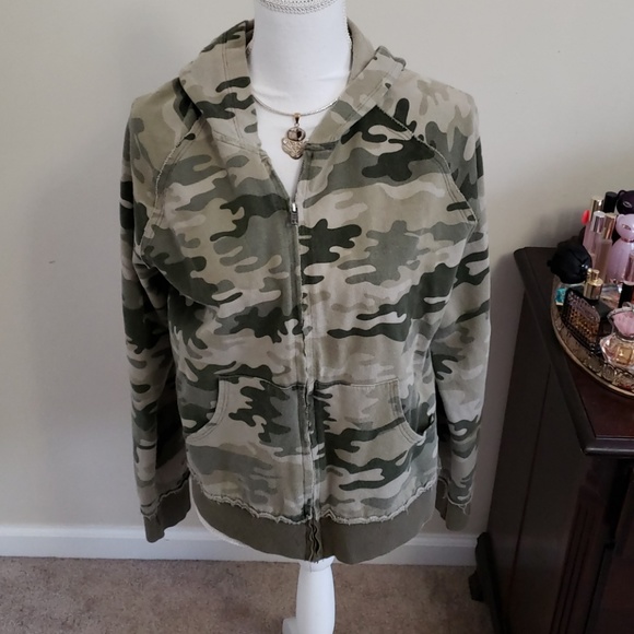 Mossimo Supply Co. Jackets & Blazers - Mossimo Camo Hoodie Jacket